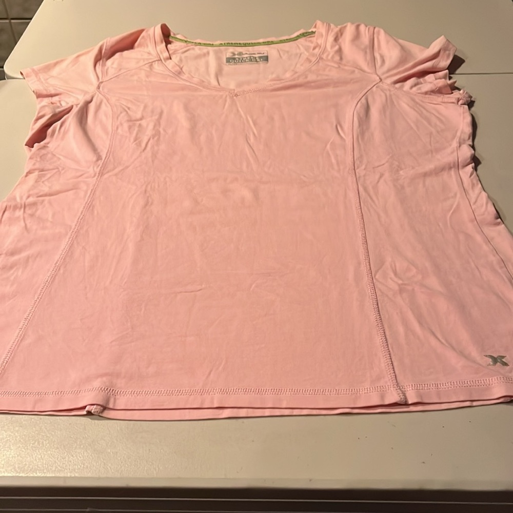Pink V-Neck Women's Top. Xlg